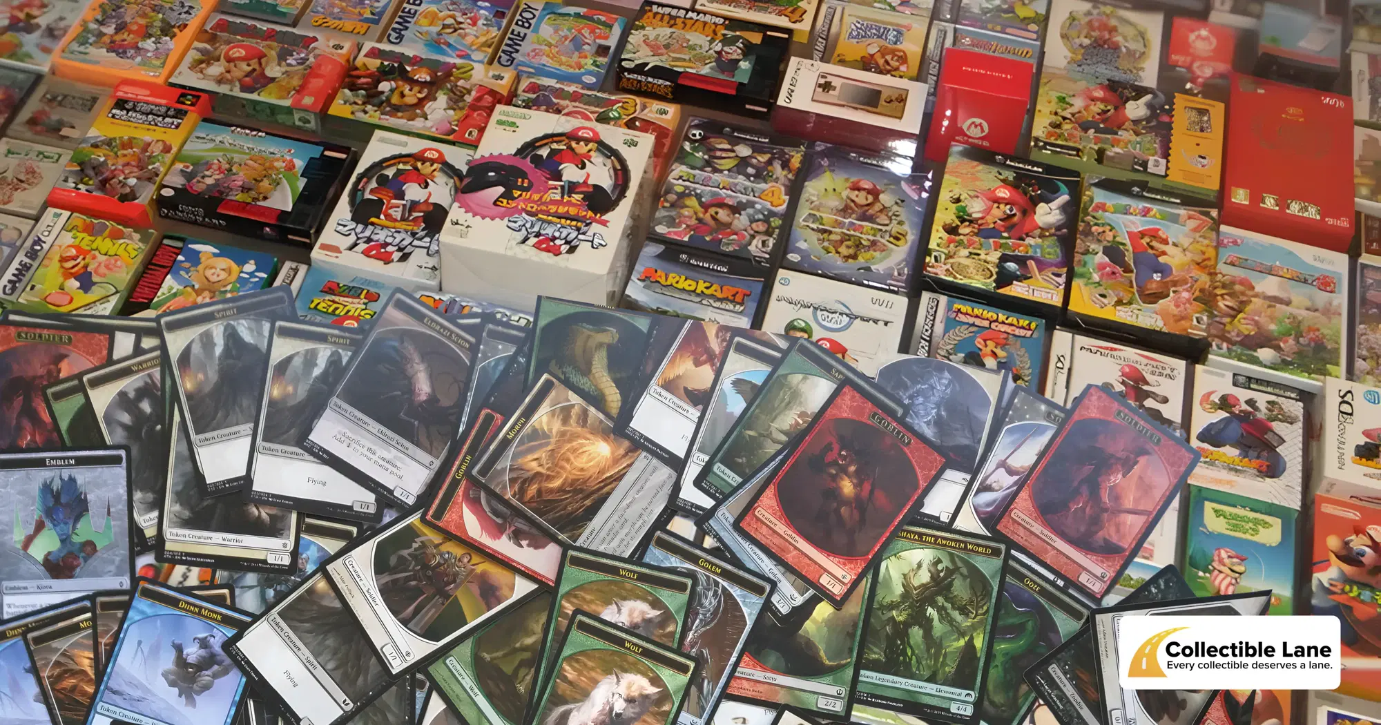 Checking the condition of a collectible video game before buying